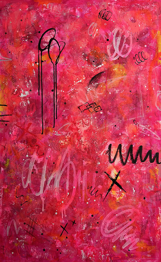 Perseverance Abstract Perseverance – Original Abstract Painting 30x48 | Jennifer Patzer Art